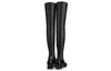 (WMNS) LOUIS VUITTON Madeleine High Top Logo Boots 'Black' 1A5LSV