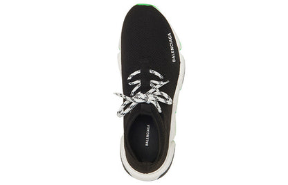 Balenciaga Speed Lace Up Trainer 'Black Neon Green' 587289W17041073