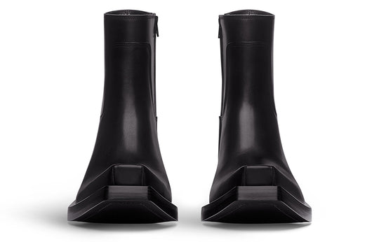 Balenciaga Santiago Booties 'Black Matte Calfskin' 745530WBDO01000
