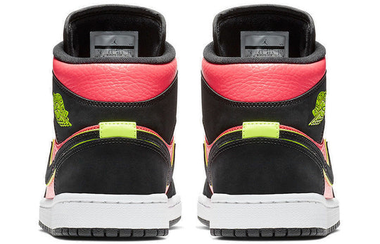 (WMNS) Air Jordan 1 Retro Mid 'Hot Punch Volt' BQ6472-006