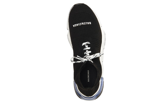 Balenciaga Speed Lace Up Trainer High 'Black Clear' 617255W05GG1010