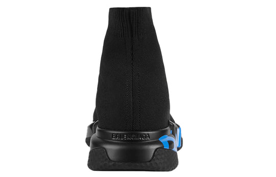 Balenciaga Speed Sports Shoes Black/Blue 645334W2DB71140