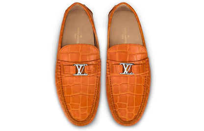 LOUIS VUITTON Hockenheim Moccasin Shoes 'Orange' 1A4U0Q