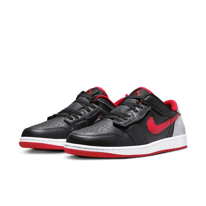 Air Jordan 1 Low FlyEase 'Black Cement Fire Red' DM1206-006