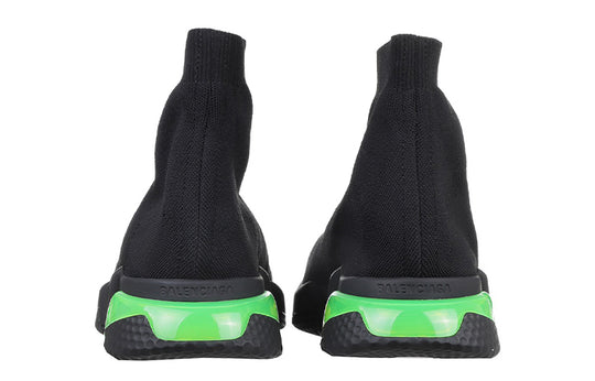 Balenciaga Speed Sneaker 'Clearsole - Black Fluo Yellow' 607544W2DBL1171