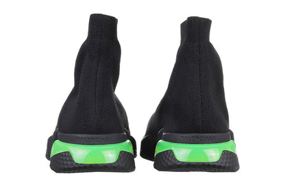 Balenciaga Speed Sneaker 'Clearsole - Black Fluo Yellow' 607544W2DBL1171