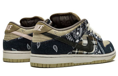 Nike x Travis Scott SB Dunk Low Jackboys 'Blue Khaki' CT5053-001(S-BOX)