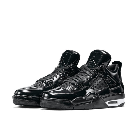 Air Jordan 4 Retro 11Lab4 'Black Patent Leather' 719864-010