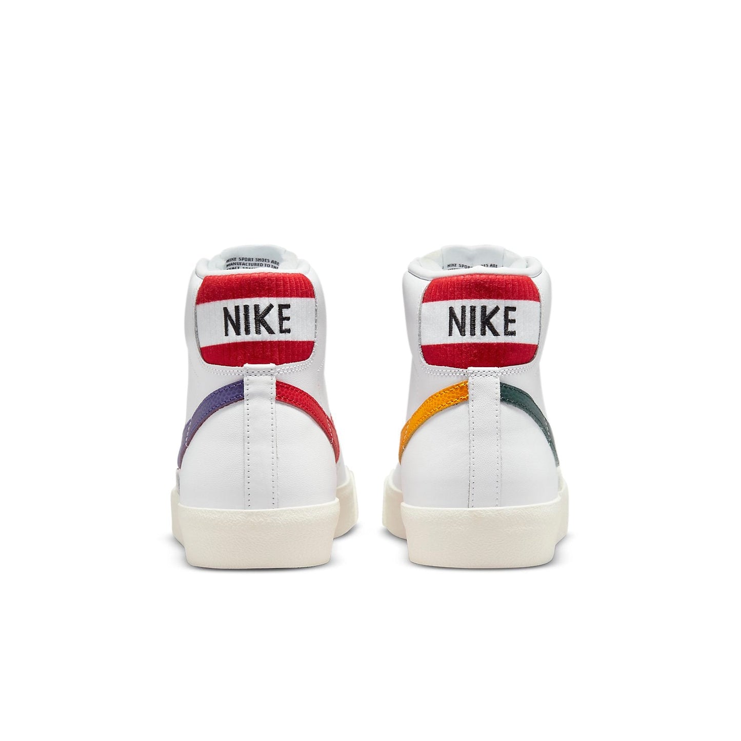 NikeBlazer Mid '77 Vintage 'Mismatched Basketball Leather Swooshes White'
