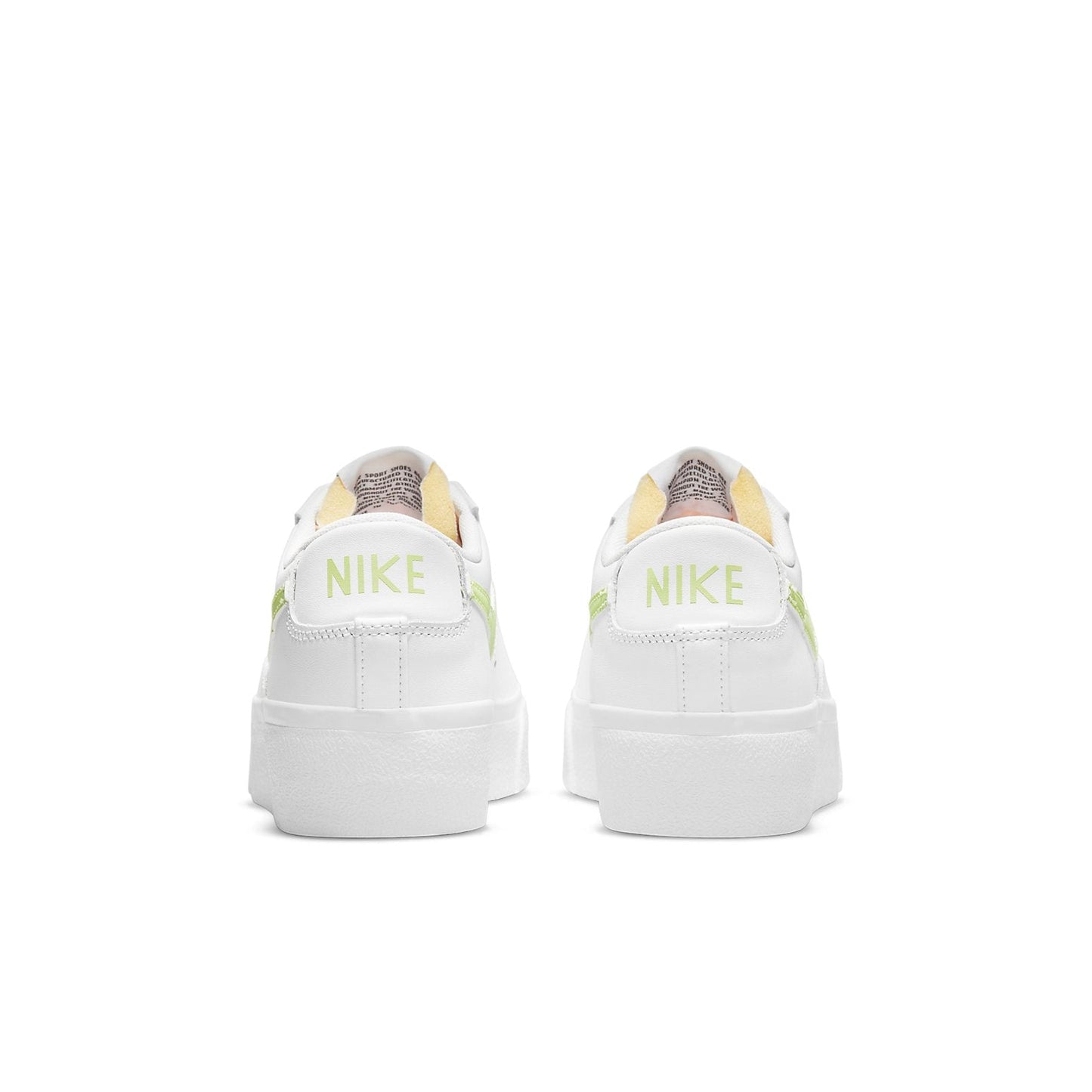 Nike(WMNS)  Blazer Low Platform 'White Light Lemon Twist'