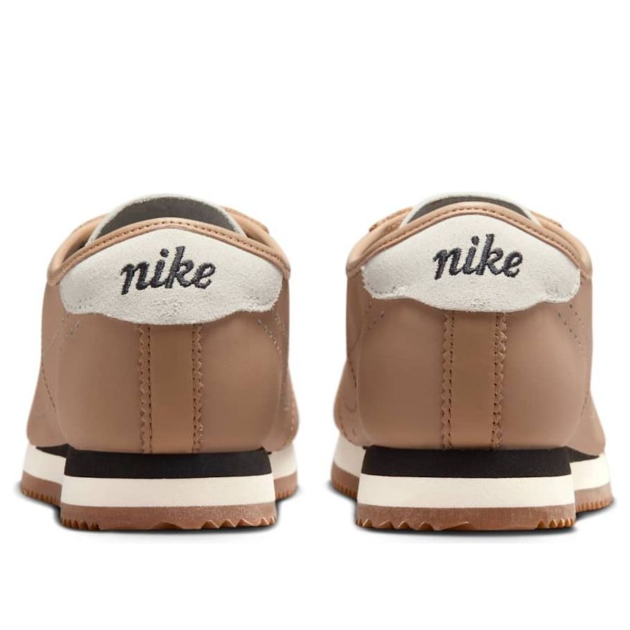 Nike(WMNS)  Cortez Leather 'Pale Shale Sail Perforated Swoosh'