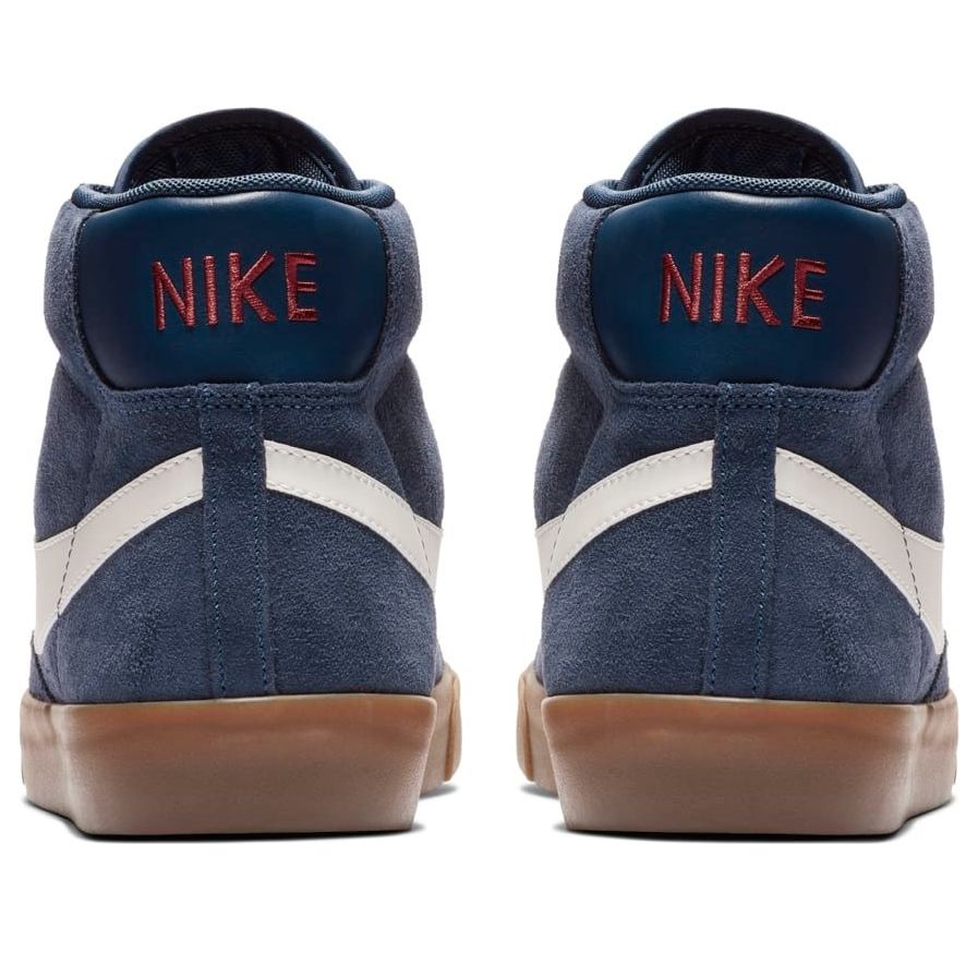 NikeBlazer Mid Mid Tops Retro Skateboarding Shoes Navy Blue