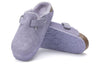 BirkenstockBoston Shearling Suede Leather Coated Narrow Fit 'Purple Fog'