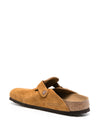 BirkenstockBoston Soft Footbed Suede Leather Narrow Fit Sandals 'Mink'