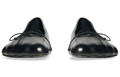 (WMNS) Balenciaga Anatomic Ballerina Shoes 'Black Shiny Soft Sheepskin' 714260WBCW01000