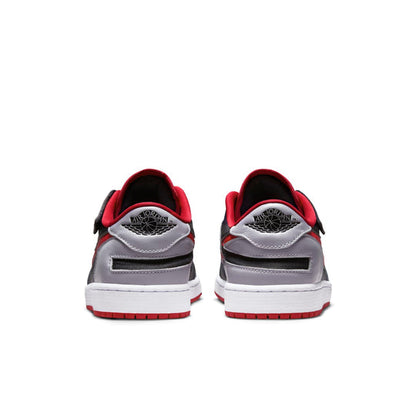 Air Jordan 1 Low FlyEase 'Black Cement Fire Red' DM1206-006