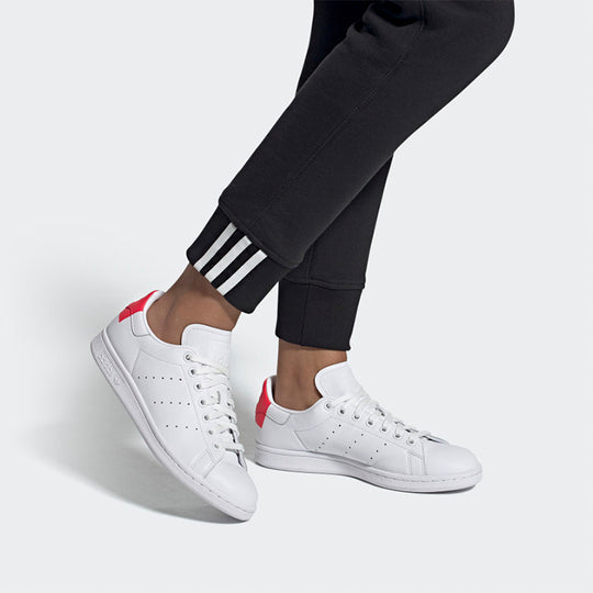 (WMNS) adidas originals STAN SMITH 'White Red' EE5853