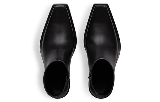 Balenciaga Santiago Booties 'Black Matte Calfskin' 745530WBDO01000