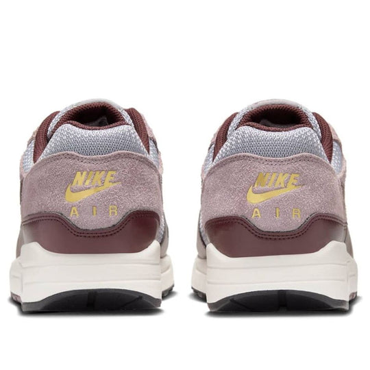 Nike Air Max 1 Essential Premium 'Cement Grey Burgundy Crush' FQ7327-001