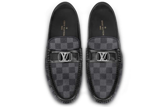 LOUIS VUITTON Hockenheim Moccasin Shoes 'Grey' 1A4OIF