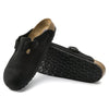 BirkenstockBoston Soft Footbed Suede Leather Narrow Fit Sandals 'Black'