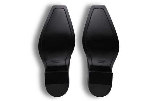 Balenciaga Santiago Booties 'Black Matte Calfskin' 745530WBDO01000
