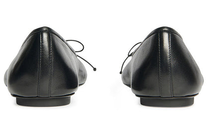 (WMNS) Balenciaga Anatomic Ballerina Shoes 'Black Shiny Soft Sheepskin' 714260WBCW01000