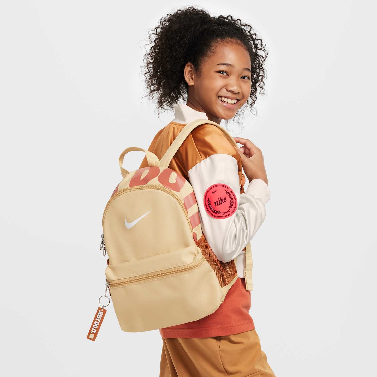 Nike(PS)  Brasilia JDI Mini Backpack 11L 'Sesame Dark Russet'