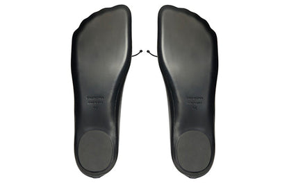(WMNS) Balenciaga Anatomic Ballerina Shoes 'Black Shiny Soft Sheepskin' 714260WBCW01000