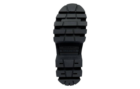 Balenciaga Bulldozer Lace Up Boots 'Black Outline Calfskin' 672502WBEF21090