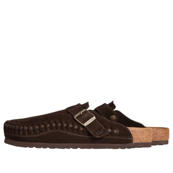 Birkenstockx Kith Boston Braided Suede 'Mocca'