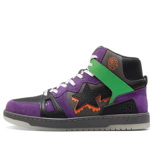 A BATHING APE Bape Sta 93 Hi 1H70-291-016-PURPLE