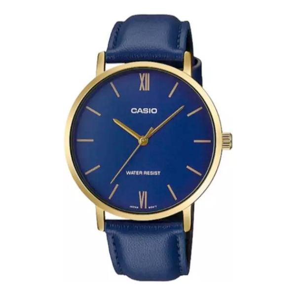 CASIODRESS Series All-match Pointer Men's Quartz Waterproof Mens Blue Analog