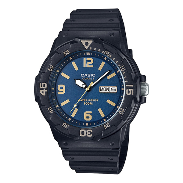 CASIOSTANDARD Series waterproof Rose Gold Blue Analog