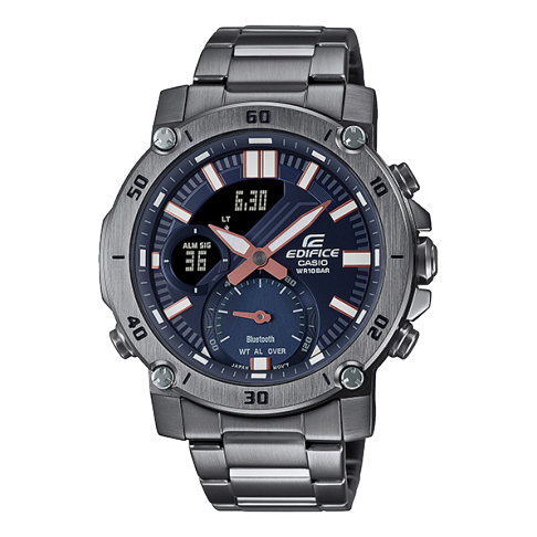 CASIOCasio Edifice Limited Edition Analog-Digital Watch 'Grey Metallic Blue'