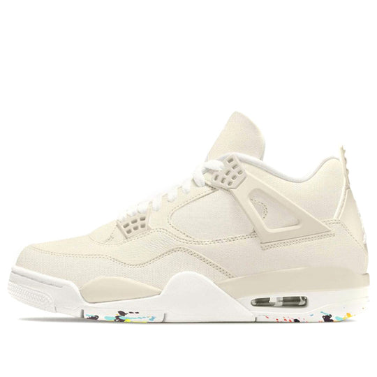 (WMNS) Air Jordan 4 'Sail Cement Grey Fire Red' DQ4904-100