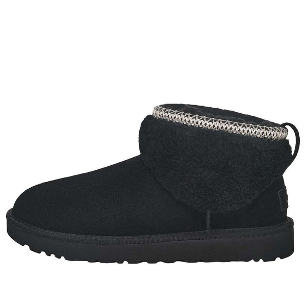 UGG(WMNS)  Classic Ultra Mini Maxi Curly Boot 'Black'