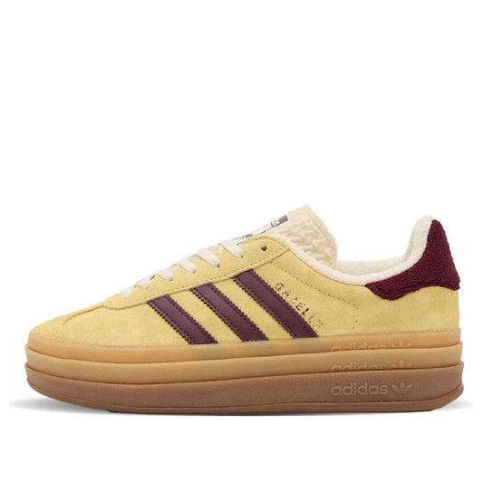 (WMNS) adidas Gazelle Bold Platform 'Yellow Burgundy' IF5937