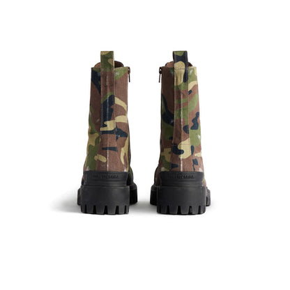 Balenciaga Strike 20mm Boots Camo Print 'Dark Green' 786135W2EU21028