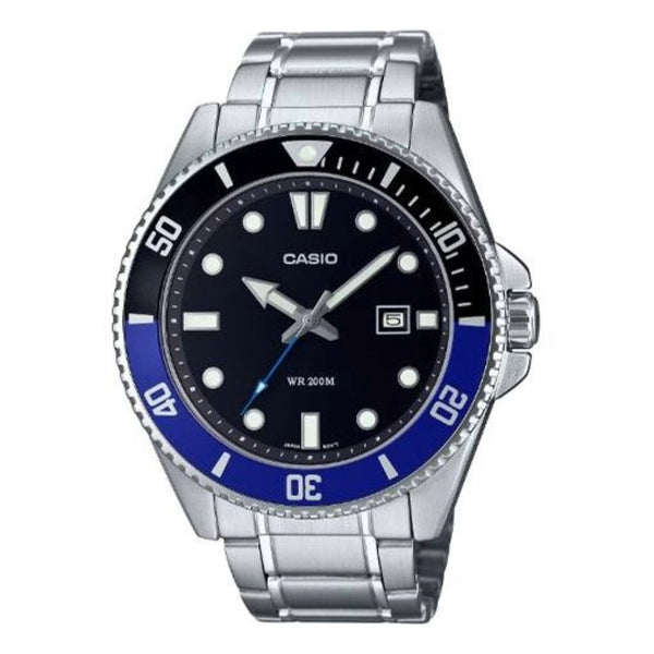 CASIOV 'Silver Black' MDV-107D-1A2