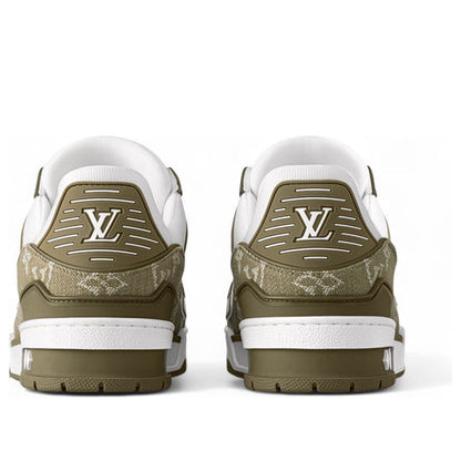 LOUIS VUITTON LV Trainer 'White Khaki Green' 1AIKN1