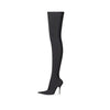 (WMNS) Balenciaga Knife 110mm Over The Knee Boots 'Black Matte Spandex' 719816W2ES01000