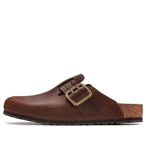 BirkenstockBoston Bold Natural Leather 'Roast'