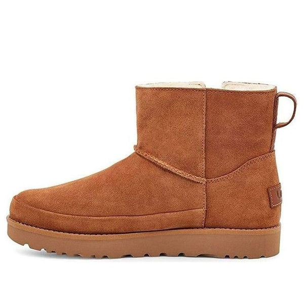 UGG(WMNS)  Classic Zip Mini Snow Boots Brown