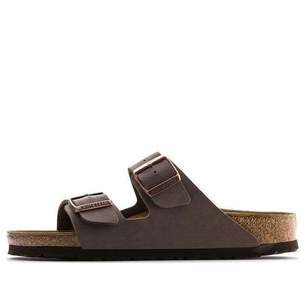 BirkenstockArizona Birko-Flor Birkibuc Narrow Fit 'Mocca'