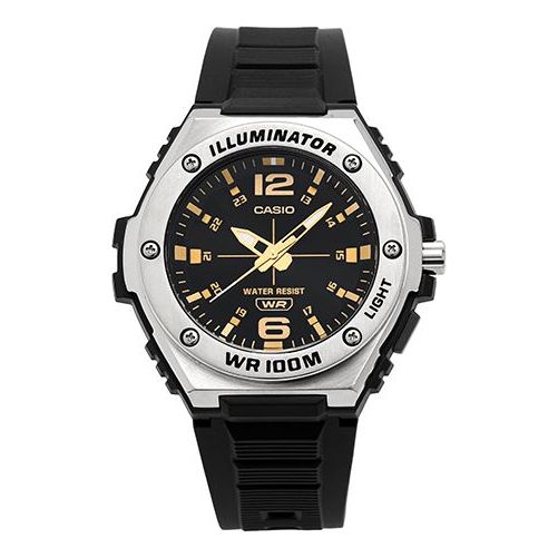 CASIOMen's  Casual Watch 100m waterproof Strap Mens Black Analog