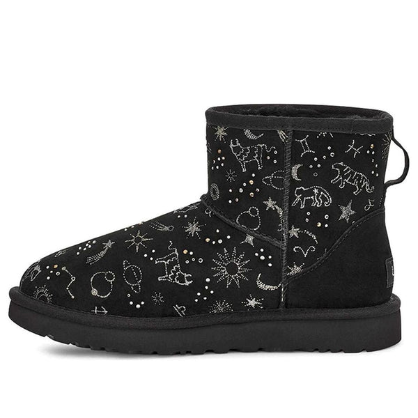 UGG(WMNS)  Classic Zodiac Mini Snow Boots Black