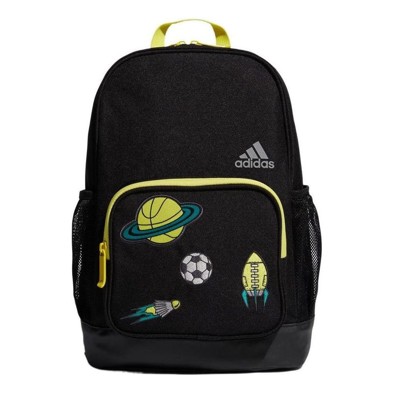 adidas(GS)  Classic Backpack LK Graphic 'Black Yellow'
