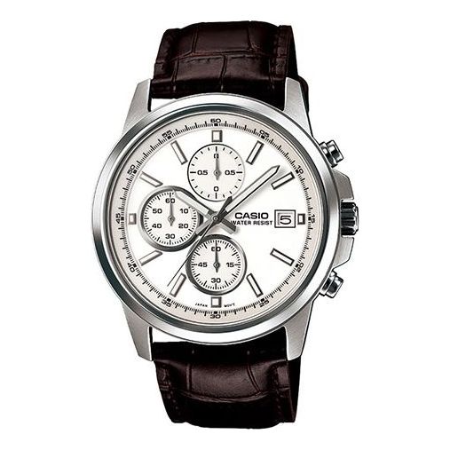 CASIOEdifice Waterproof Men Black/Silver Mens Brown Analog
