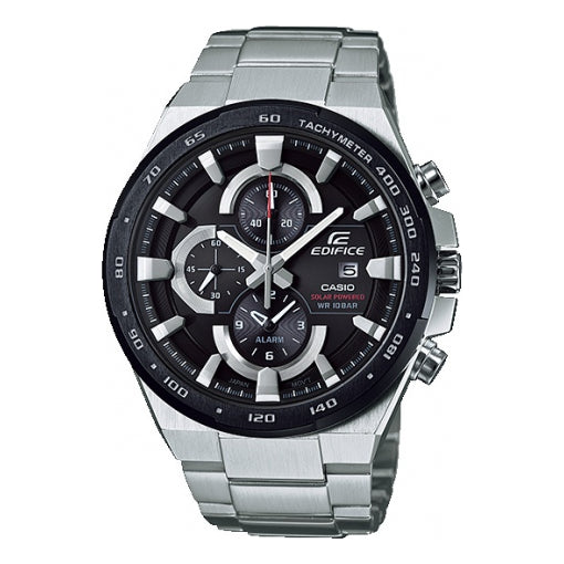 CASIOMen's  EDIFICE Series Solar Energy Black Watch Solar Powered Mens